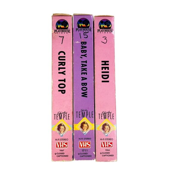 Shirley Temple Collection VHS Box Set: Curly Top Baby Take A Bow & Heidi - Picture 3 of 8